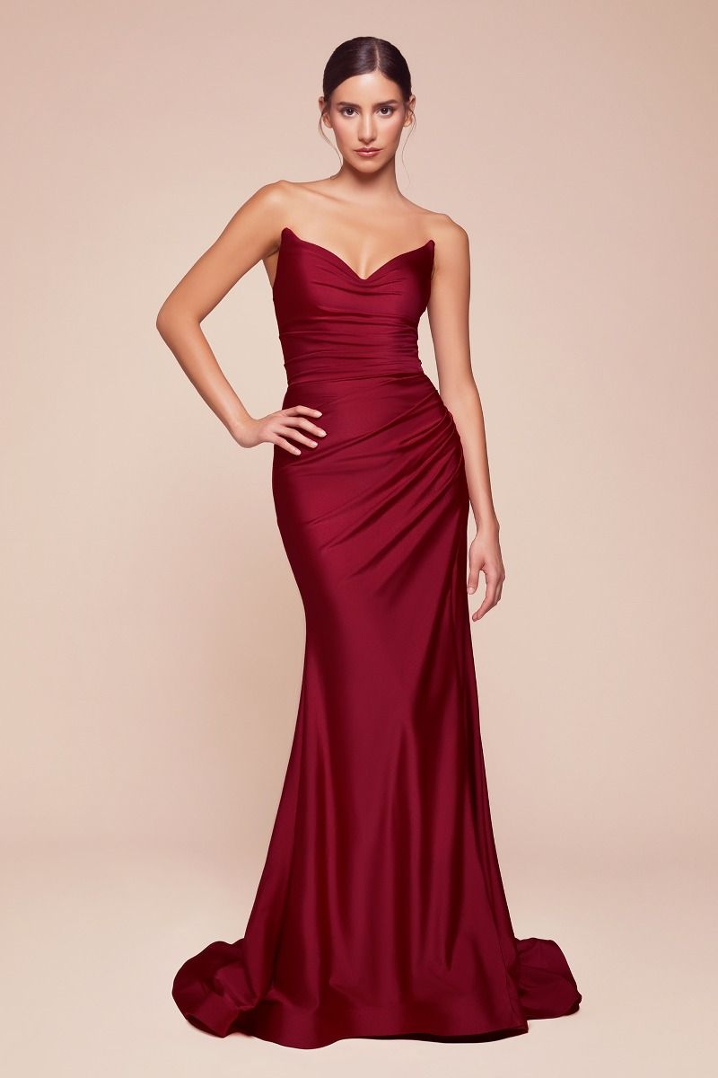 The 'Aura' Strapless Gown