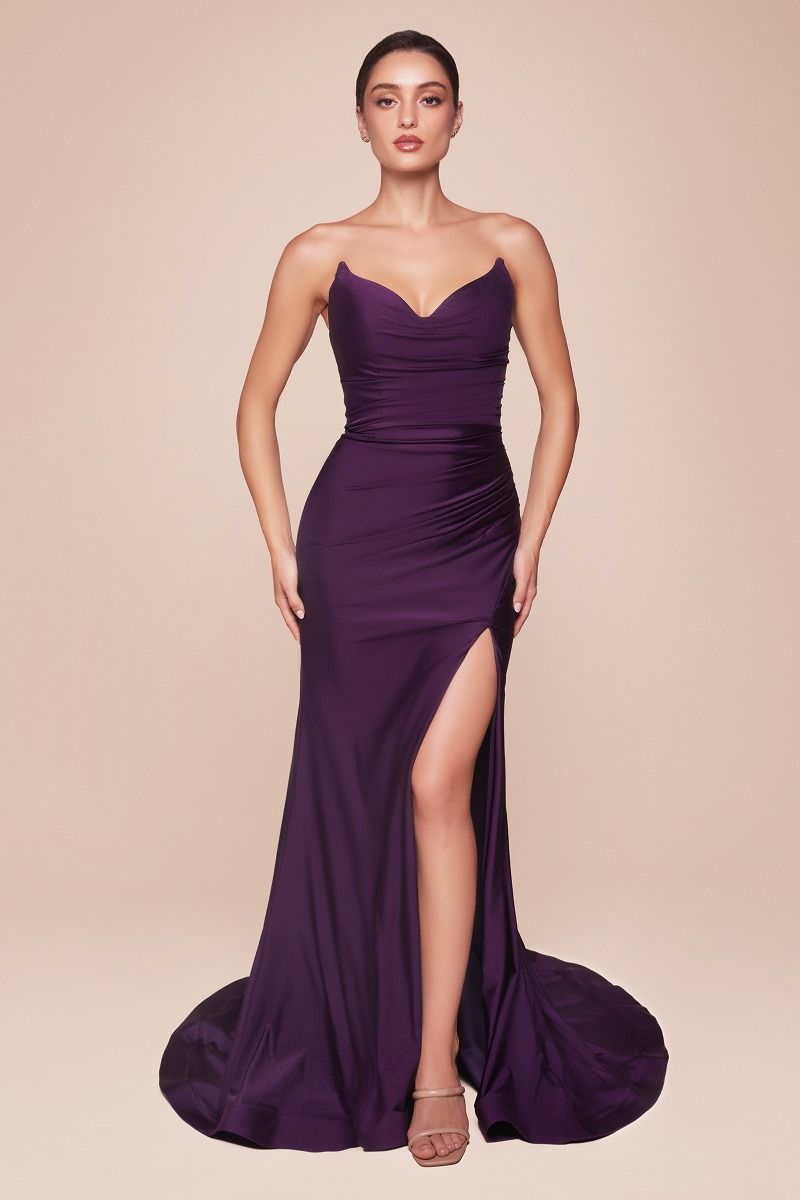 The 'Aura' Strapless Gown
