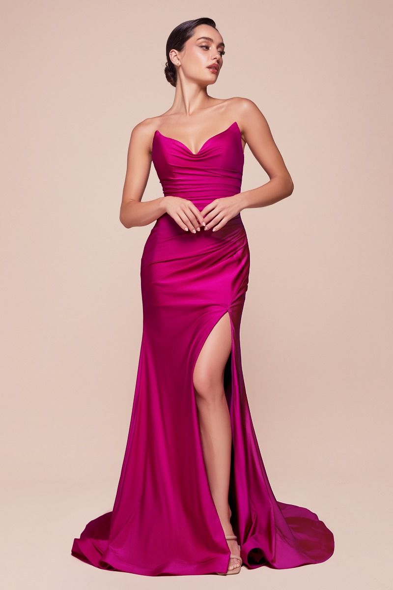 The 'Aura' Strapless Gown