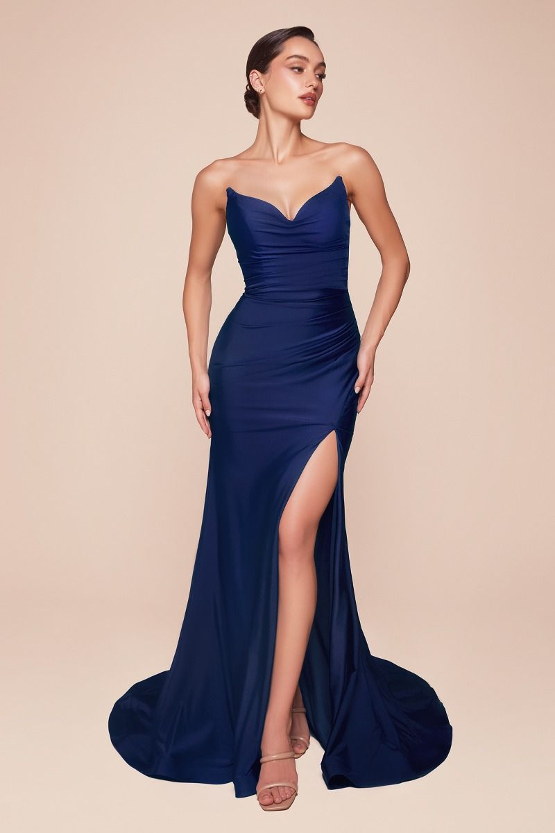 The 'Aura' Strapless Gown