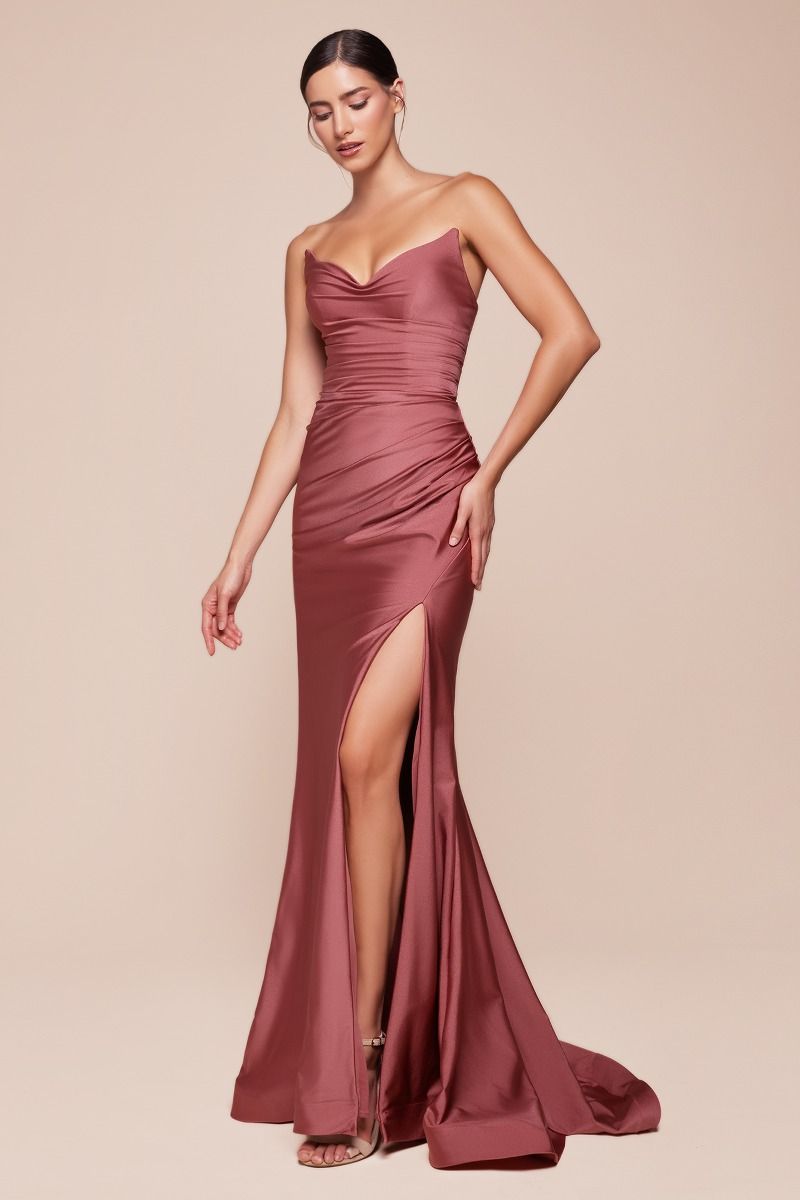 The 'Aura' Strapless Gown